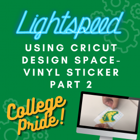 Lightspeed Using Cricut Design Space - Vinyl Sticker Part 2 