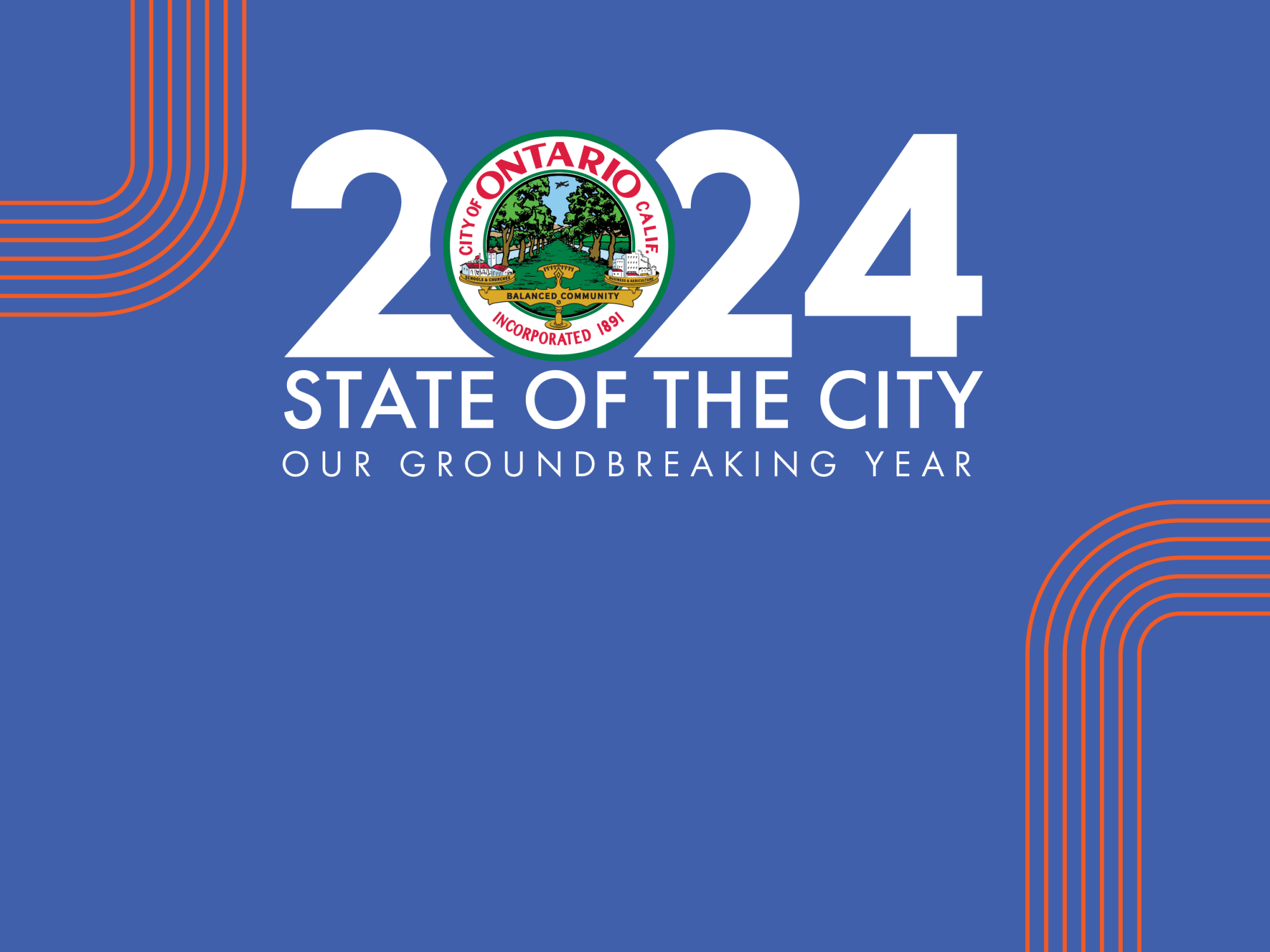 blue state of the city banner